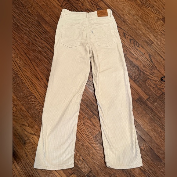Levi’s Ribcage Straight Crop Pants Jeans Courderoy Women's Bottoms Size 26 - Picture 7 of 9